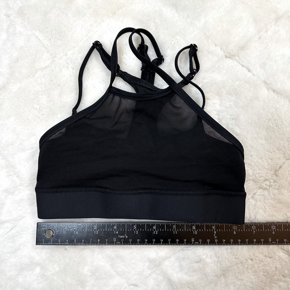 FlexTex dance top medium child MC black w mesh layer - Picture 1 of 4